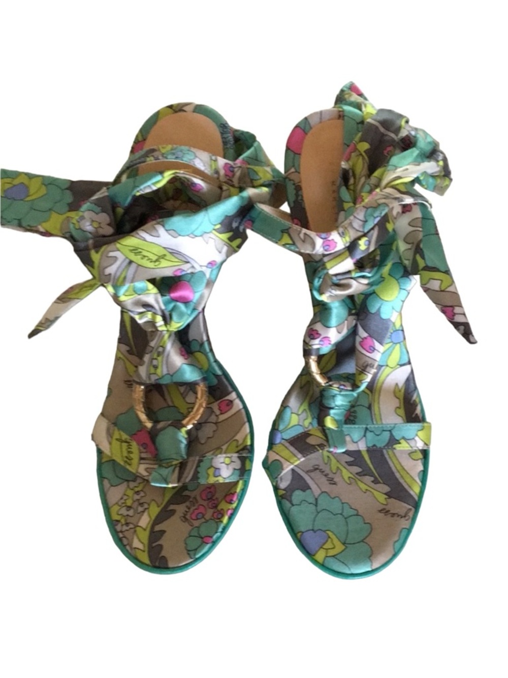 🩵Guess by Marciano lace-up ribbon heels 👠 - Picture 3 of 8